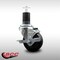 Service Caster 3.5'' SS Phenolic Swivel 1-5/8'' Expanding Stem Caster with Brake SCC-SSEX20S3514-PHS-TLB-158 - alternate 4
